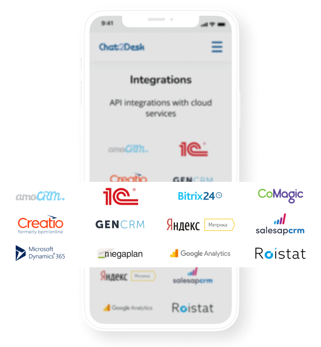 Integrations with CRM and analytics